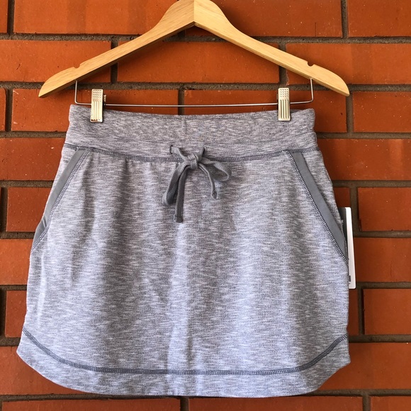 Athleta Dresses & Skirts - NWT ATHLETA Women's TECHIE Terry Gray Skirt